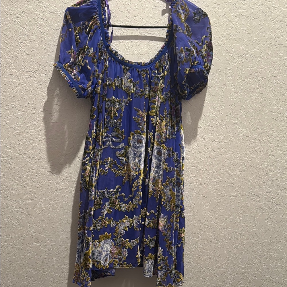 Floral Blue Dress